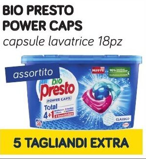 Il Tulipano BIO PRESTO POWER CAPS capsule lavatrice 18pz offerta