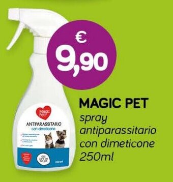 Il Tulipano MAGIC PET spray antiparassitario con dimeticone 250ml offerta