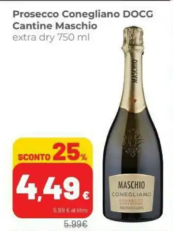 Coop Cantine maschio Conegliano Prosecco Superiore 750ml offerta