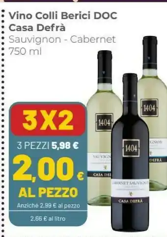 Coop Casa defrà Colli Berici Sauvignon 750 G(ml) offerta