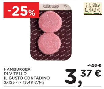 HAMBURGER DI VITELLO IL GUSTO CONTADINO 2x125 g