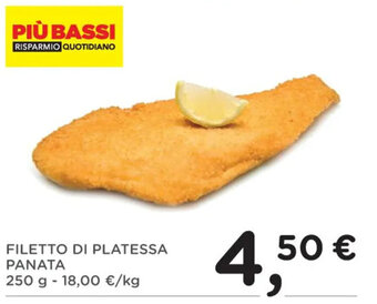 FILETTO DI PLATESSA PANATA 250 g