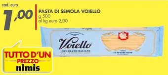 Italmark PASTA DI SEMOLA VOIELLO g 500 offerta