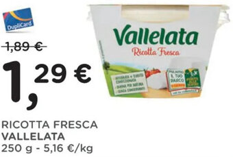 Poli RICOTTA FRESCA VALLELATA 250 g offerta