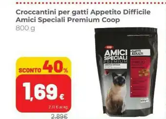 Coop Coop Croccantini Per Gatti Appetito Difficile Amici Speciali Premium offerta