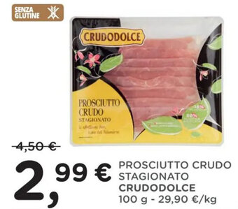 PROSCIUTTO CRUDO STAGIONATO CRUDODOLCE 100 g