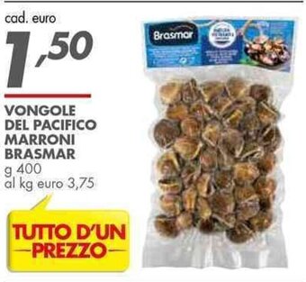 VONGOLE DEL PACIFICO MARRONI BRASMAR g 400