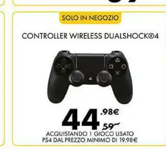 Gamestop Controller Wireless Dualshock 4 offerta