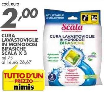 Italmark CURA LAVASTOVIGLIE IN MONODOSI BIFASICHE SCALA X 3 ml 75 offerta
