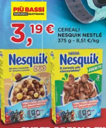 Poli CEREALI NESQUIK NESTLÉ 375 g offerta