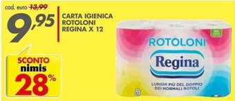 Italmark CARTA IGIENICA ROTOLONI REGINA X 12 offerta