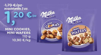 Poli MINI COOKIES, MINI WAFERS 110 g offerta