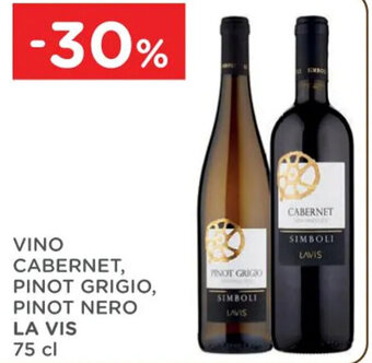 Poli VINO CABERNET, PINOT GRIGIO, PINOT NERO LA VIS 75 cl offerta