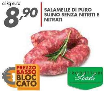 SALAMELLE DI PURO SUINO SENZA NITRITI E NITRATI