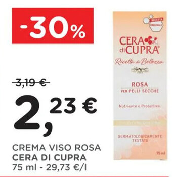 Poli CREMA VISO ROSA CERA DI CUPRA 75 ml offerta