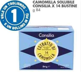 Italmark CAMOMILLA SOLUBILE CONSILIA X 14 BUSTINE g 84 offerta