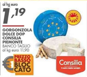 Italmark GORGONZOLA DOLCE DOP CONSILIA PIEMONTE BANCO TAGLIO offerta