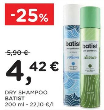 Poli DRY SHAMPOO BATIST 200 ml offerta