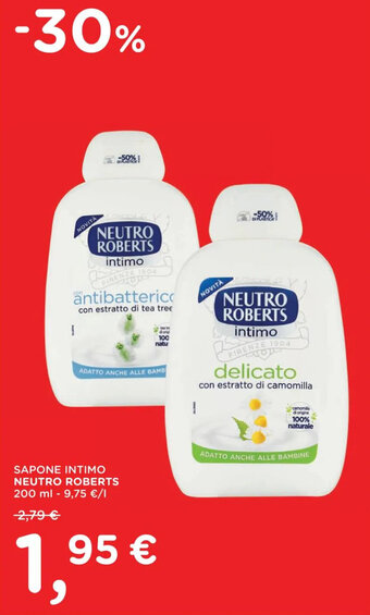 SAPONE INTIMO NEUTRO ROBERTS 200 ml