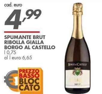 SPUMANTE BRUT RIBOLLA GIALLA BORGO AL CASTELLO l 0,75