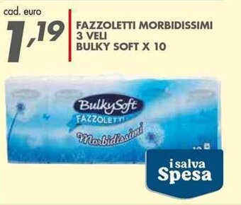 Italmark FAZZOLETTI MORBIDISSIMI 3 VELI BULKY SOFT X 10 offerta