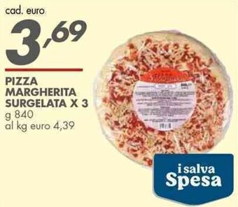 Italmark PIZZA MARGHERITA SURGELATA X3 g 840 offerta