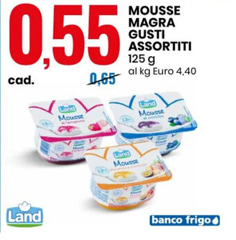 Eurospin MOUSSE MAGRA GUSTI ASSORTITI 125 g offerta