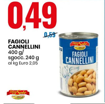 Eurospin FAGIOLI CANNELLINI 400 g/ sgocc. 240 g offerta