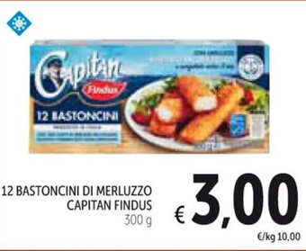 Spazio Conad 12 BASTONCINI DI MERLUZZO CAPITAN FINDUS 300 g offerta