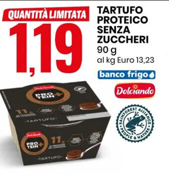 TARTUFO PROTEICO SENZA ZUCCHERI 90 g