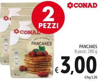 Spazio Conad PANCAKES 8 pezzi 280 g offerta
