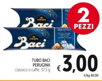 Spazio Conad TUBO BACI PERUGINA classico o caffè 37,5 g offerta