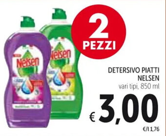 Spazio Conad DETERSIVO PIATTI NELSEN vari tipi 850 ml offerta