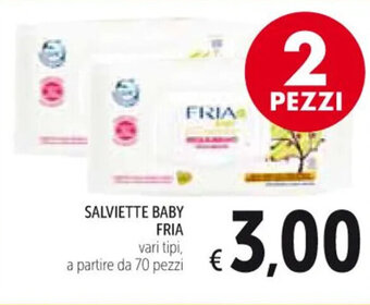 Spazio Conad SALVIETTE BABY FRIA vari tipi offerta