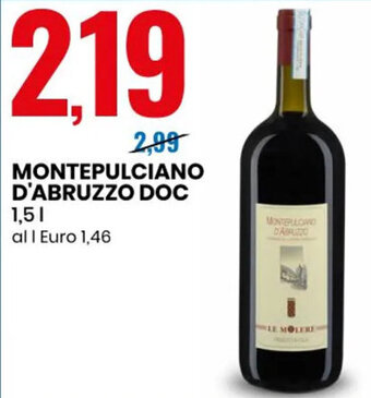Eurospin MONTEPULCIANO D'ABRUZZO DOC 1,5 l offerta