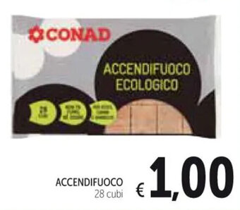 Spazio Conad ACCENDIFUOCO 28 cubi offerta