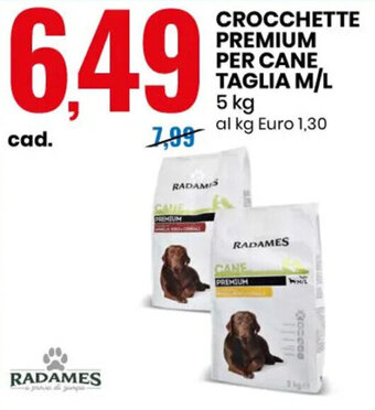 Eurospin CROCCHETTE PREMIUM PER CANE TAGLIA M/L 5 kg offerta