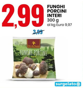FUNGHI PORCINI INTERI 300 g