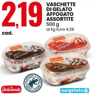 Eurospin VASCHETTE DI GELATO AFFOGATO ASSORTITE 400 G offerta