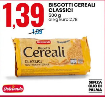 Eurospin BISCOTTI CEREALI CLASSICI 500 G offerta