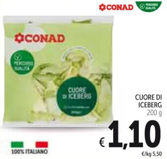 Spazio Conad CUORE DI ICEBERG 200 g offerta
