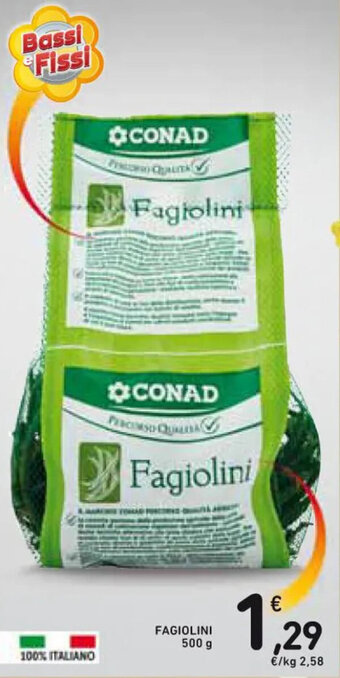 Spazio Conad Fagiolini 500 g offerta