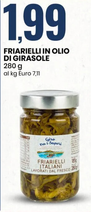 Eurospin FRIARIELLI IN OLIO DI GIRASOLE 280 g offerta