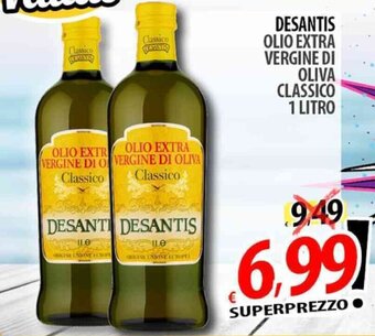Il Genio Supermercato DESANTIS OLIO EXTRA VERGINE DI OLIVA CLASSICO 1 LITRO offerta