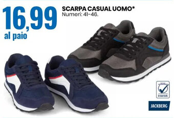 SCARPA CASUAL UOMO Numeri: 41-46.