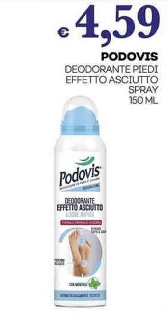 Pilato PODOVIS DEODORANTE PIEDI EFFETTO ASCIUTTO SPRAY 150 ML offerta