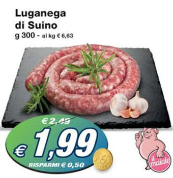 Prix Quality Luganega di Suino g 300 offerta