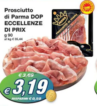 Prix Quality Prosciutto di Parma DOP ECCELLENZE DI PRIX g 90 offerta