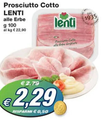 Prosciutto Cotto LENTI alle Erbe g 100