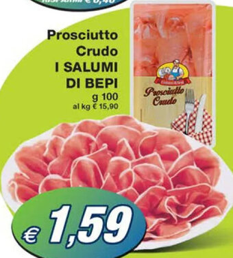 Prix Quality Prosciutto Crudo I SALUMI DI BEPI g 100 offerta